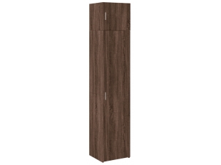 Úložná skrinka hnedý dub, kompozitné drevo